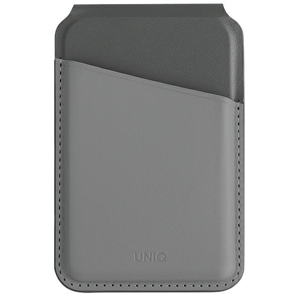 UNIQ Lyden DS RFID magnetic wallet with stand function charcoal grey-black