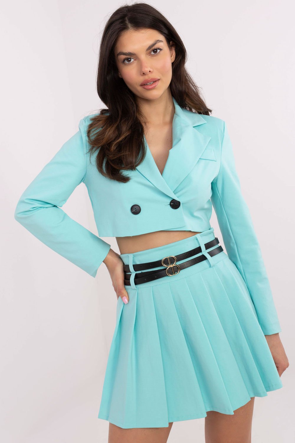  Short skirt model 206391 Italy Moda  green