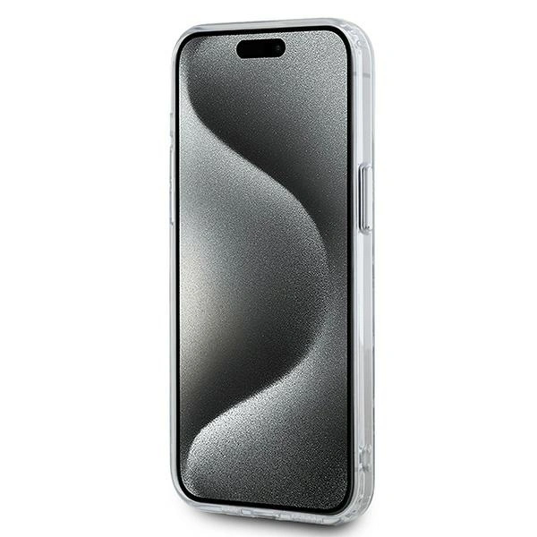 Karl Lagerfeld KLHMP15LHMCKMHT Apple iPhone 15 Pro IML Monogram Karl&Choupette Head MagSafe transparent