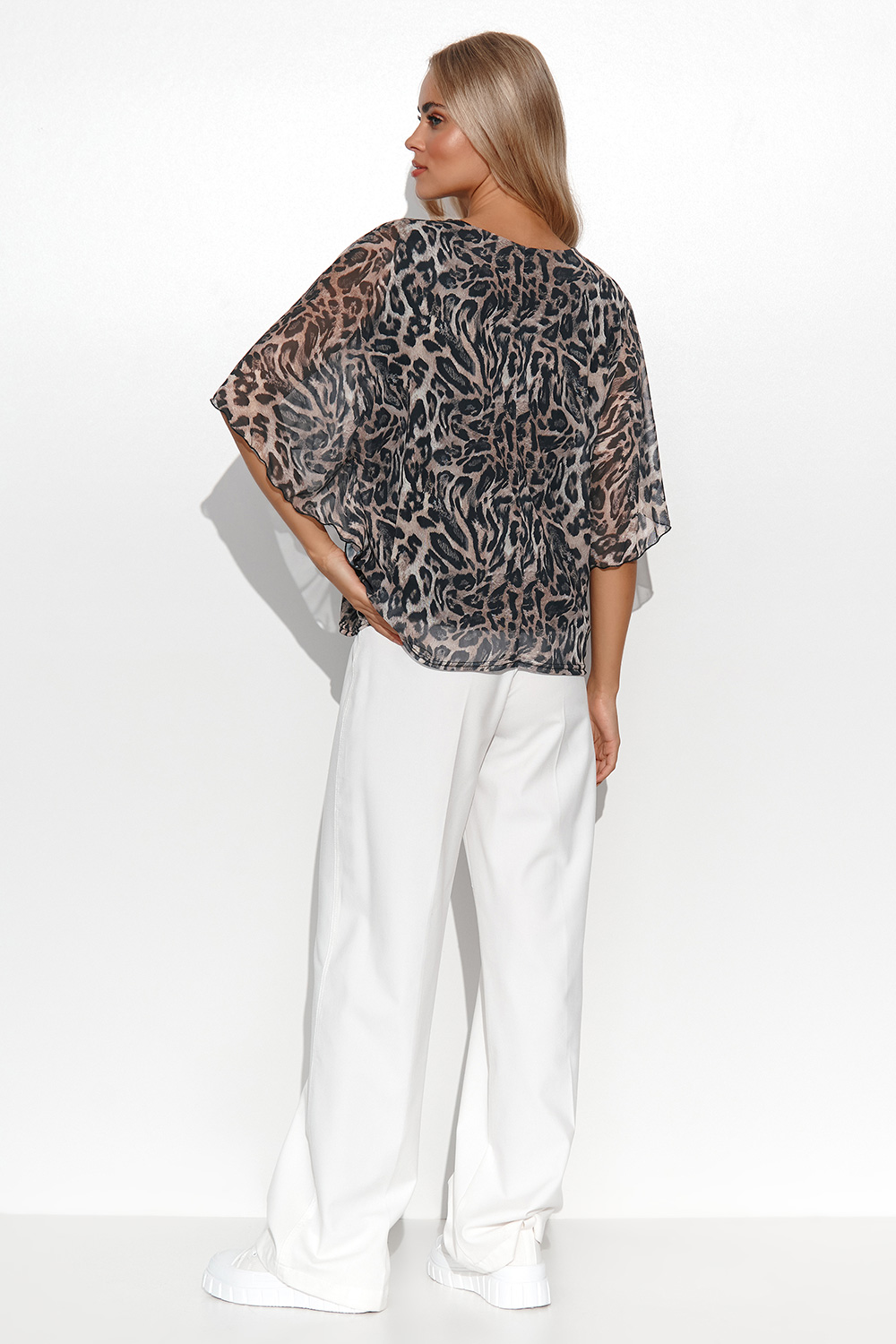 Blouse model 176192 Makadamia  multicolor