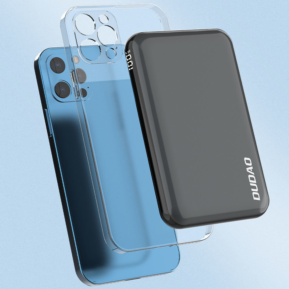 Dudao TGK1 power bank with wireless charger 15W 10000mAh navy blue (TGK1-dark blue)