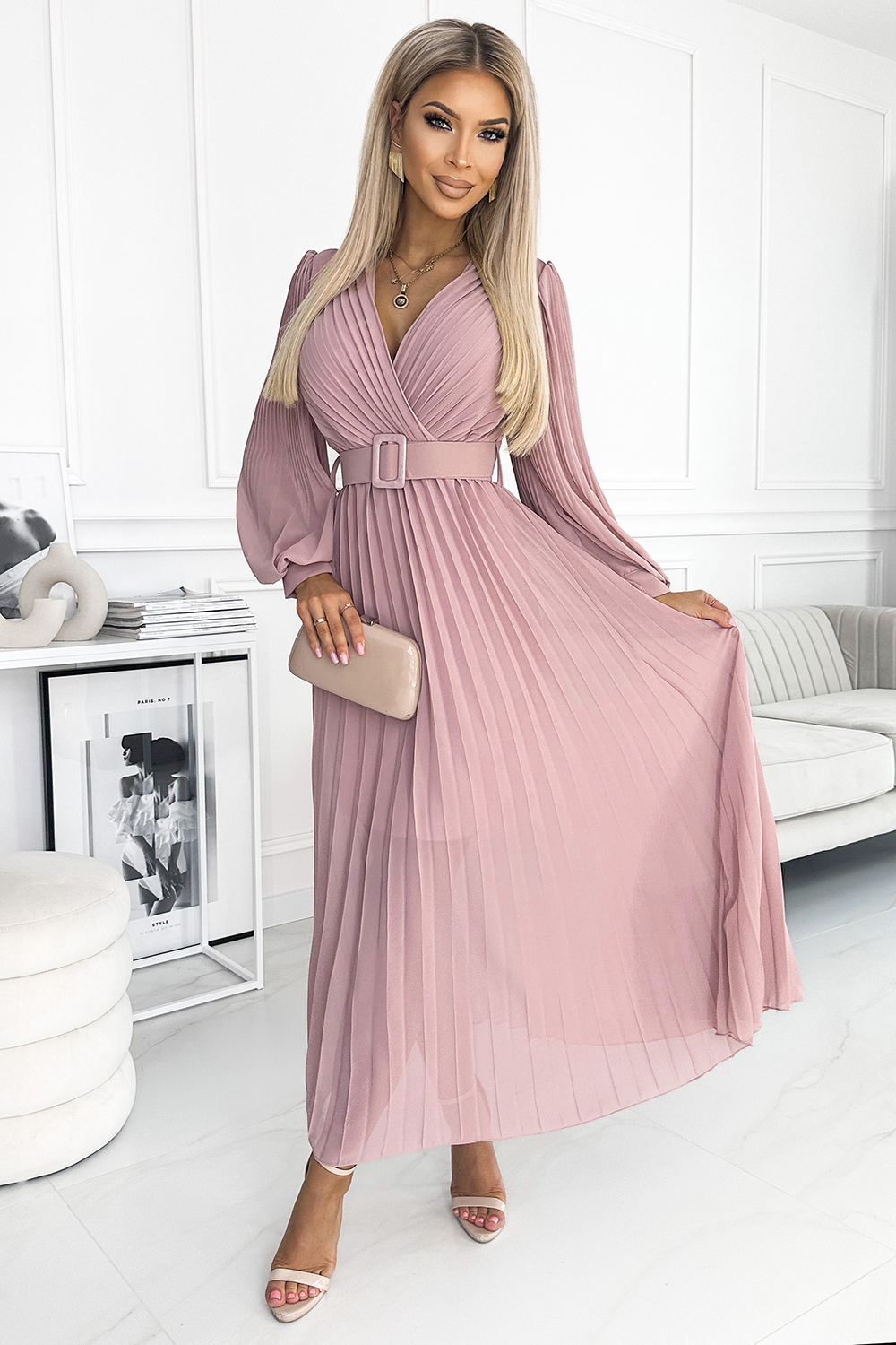  Cocktail dress model 182528 Numoco  pink