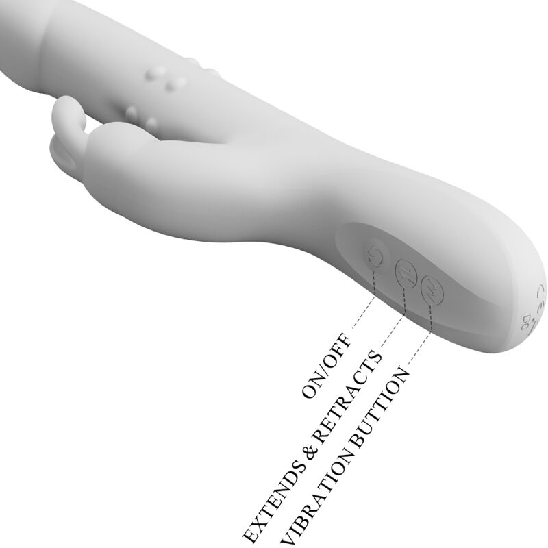PRETTY LOVE - REESE ROTATING VIBRATOR SILVER