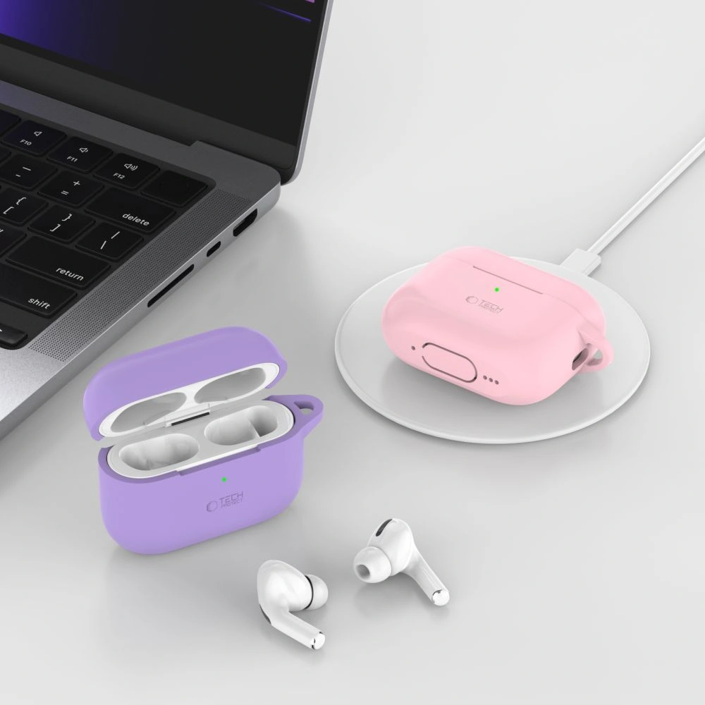 Case Tech-Protect Silicone Hook Apple Airpods Pro 1 / 2 Black