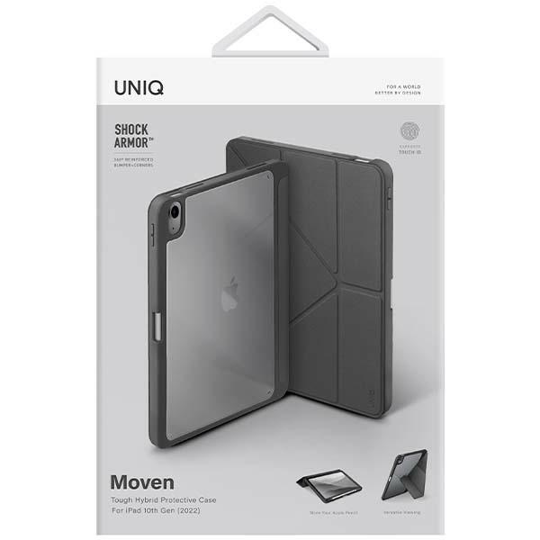 UNIQ Moven Apple iPad 10.9 2022 (10. generacji) charcoal grey