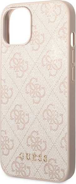 Guess GUHCP14SG4GFPI Apple iPhone 14 pink hard case 4G Metal Gold Logo