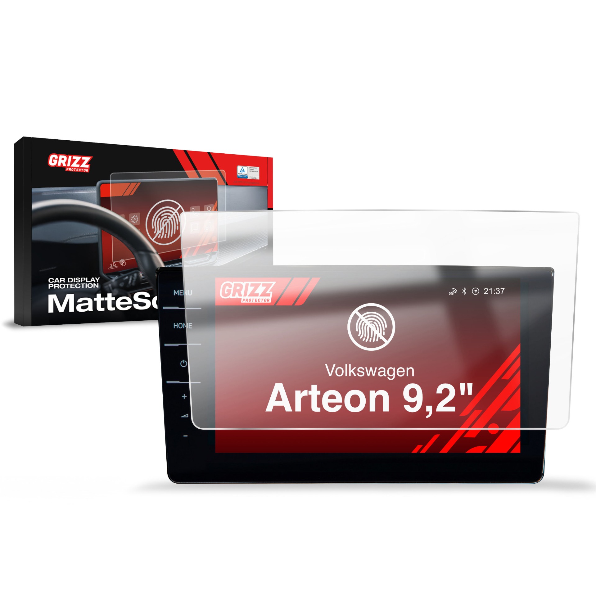 Folia matowa GrizzGlass CarDisplay Protection do Volkswagen VW Arteon Discover Pro (2019-2025)