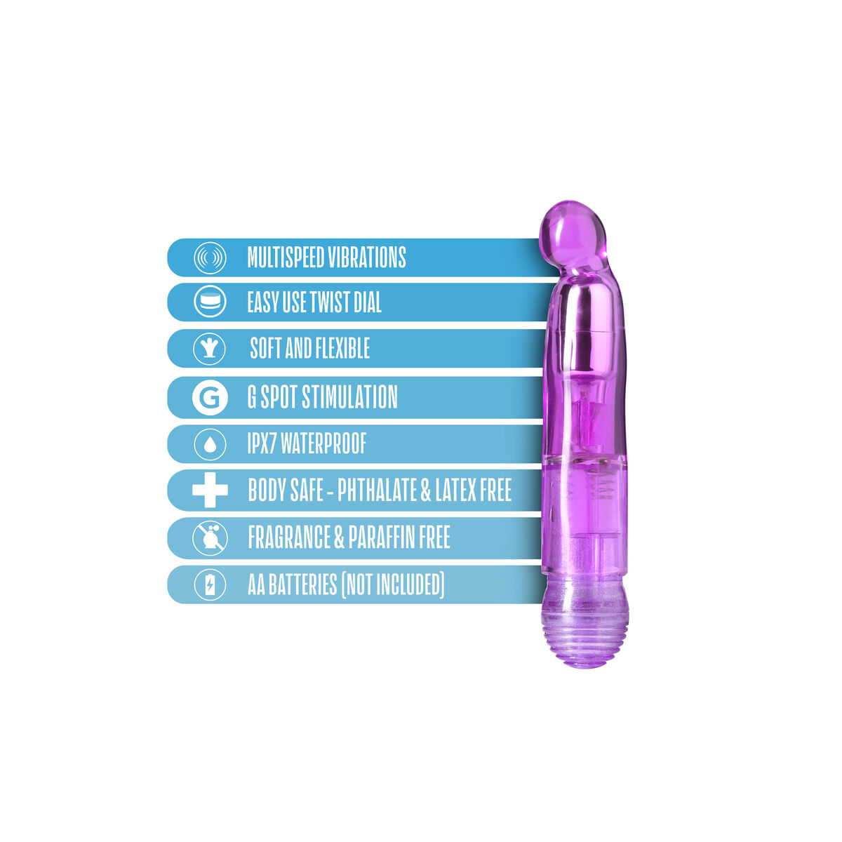 Vibrator Blush Naturally Yours Purple Vibrator Blush Naturally Yours Purple