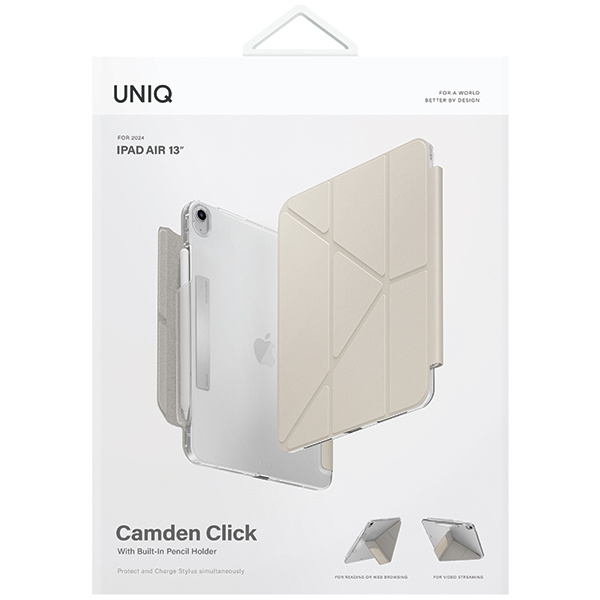 UNIQ Camden Click Apple iPad Air 13" 2024 (6 gen) ivory