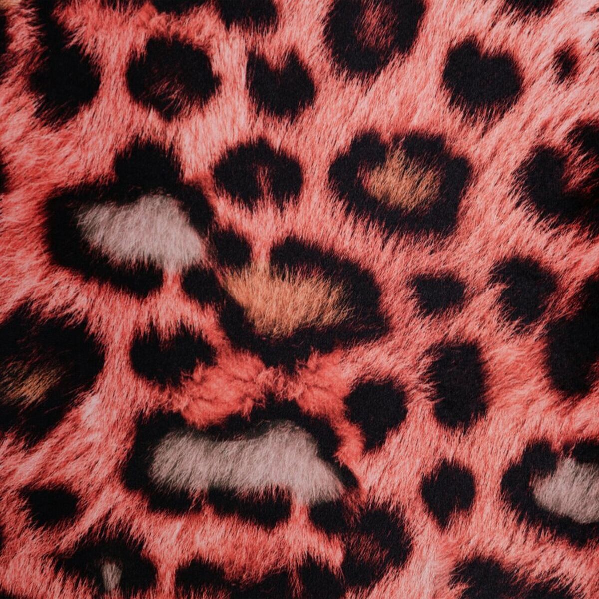 Kissen Orange Leopard 45 x 45 cm