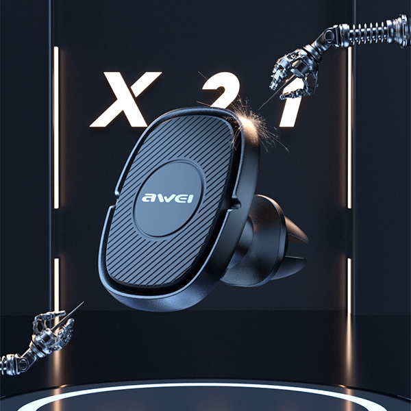 AWEI X21 Air Vent Magnetic Car Mount Black 