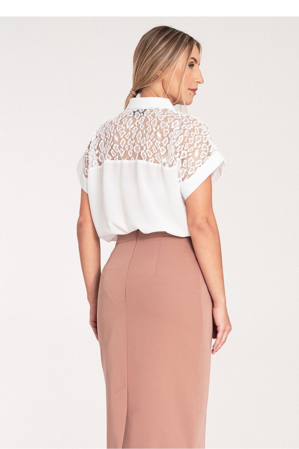  Short sleeve shirt model 204320 Figl  beige