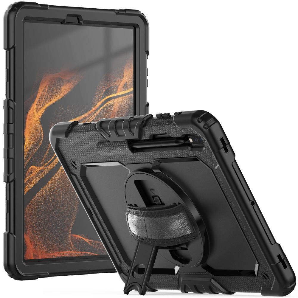 Tech-Protect Solid360 Samsung Galaxy Tab S8+ Plus/S7+ Plus/S7 FE 12.4 Black