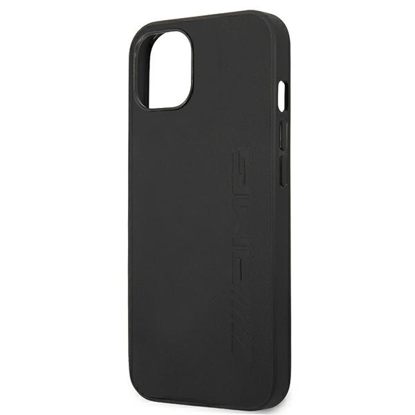 Mercedes AMG AMHCP13SDOLBK Apple iPhone 13 mini black hardcase Leather Hot Stamped
