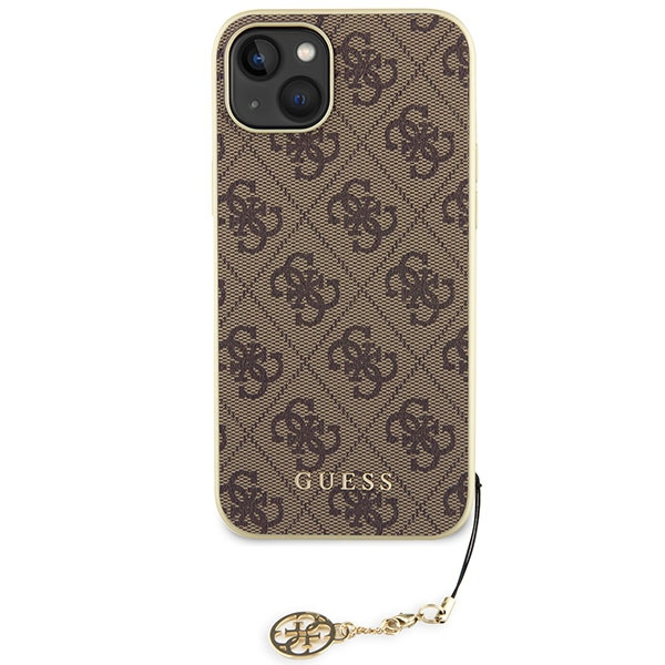 Guess GUHCP15MGF4GBR Apple iPhone 15 Plus hardcase 4G Charms Collection brown