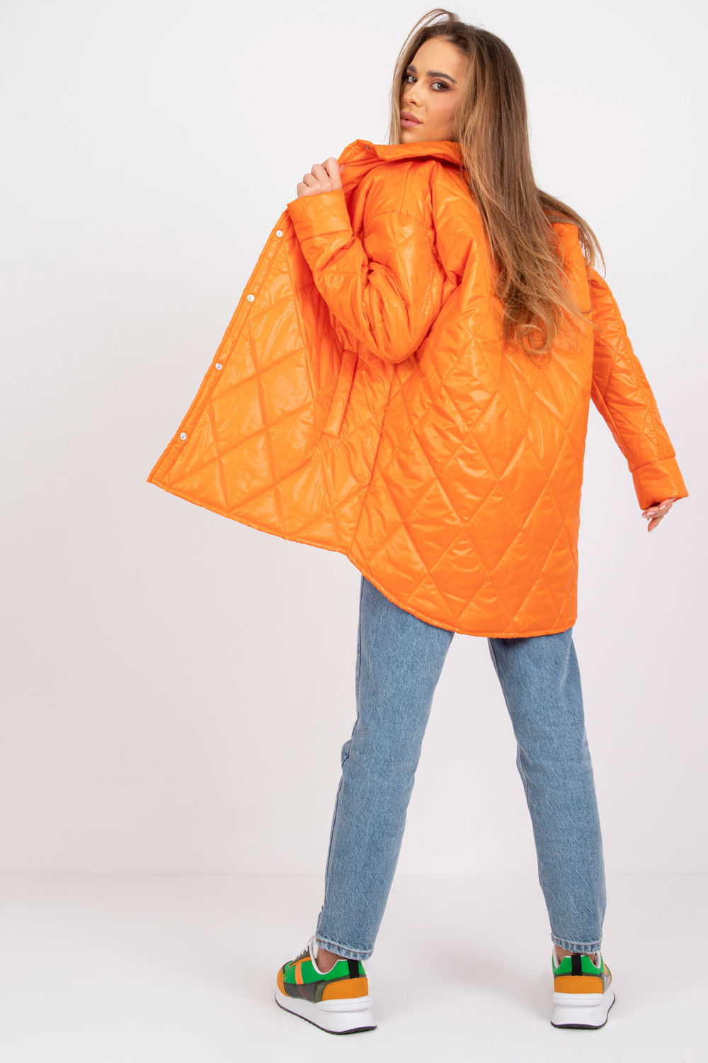  Jacket model 170578 Rue Paris  orange