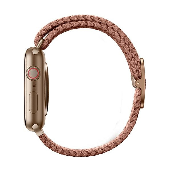 UNIQ Aspen Strap Apple Watch 4/5/6/7/SE 44/45mm Braided grapefruit pink