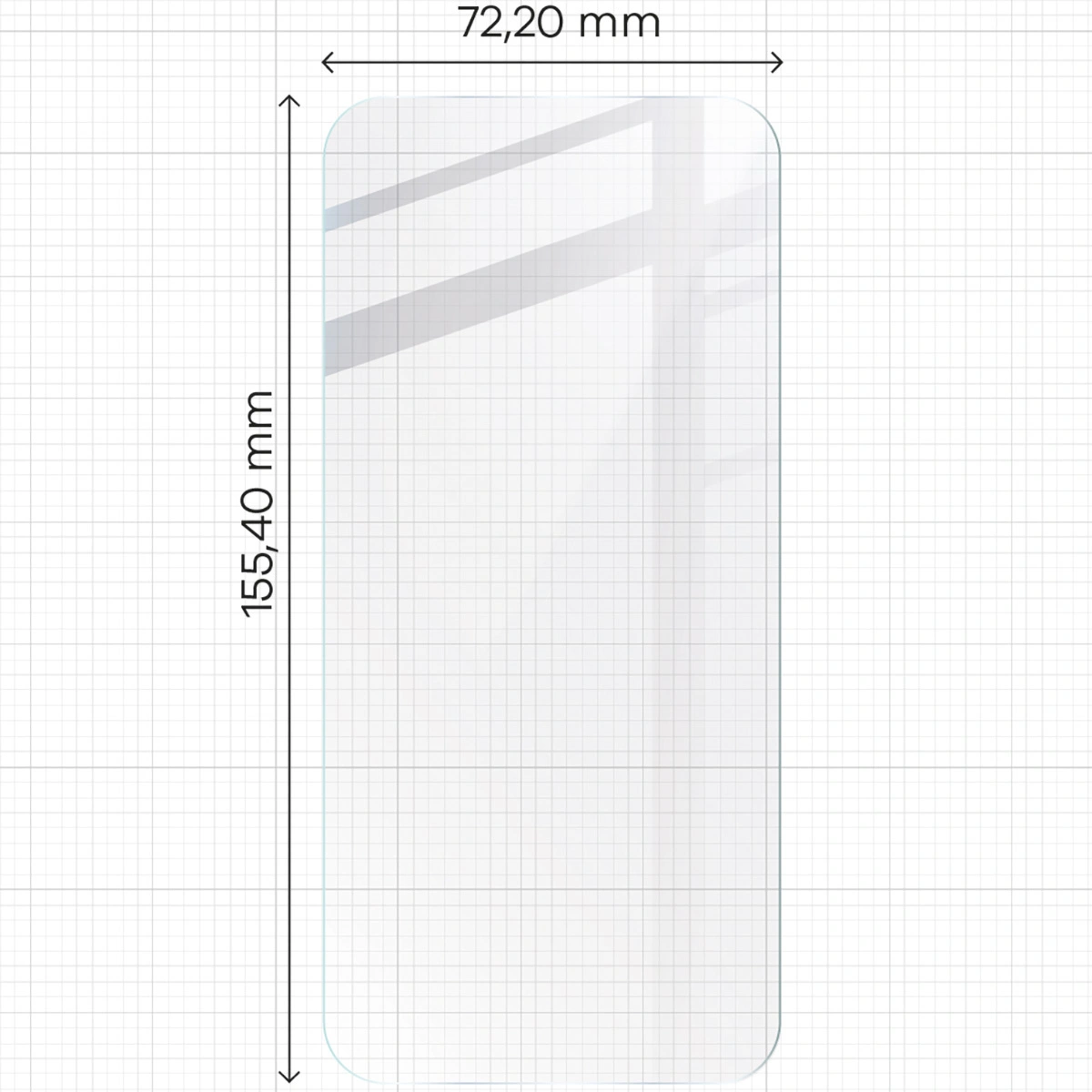 BIZON Clear 3x screen glass + camera glass Apple iPhone 16 Plus