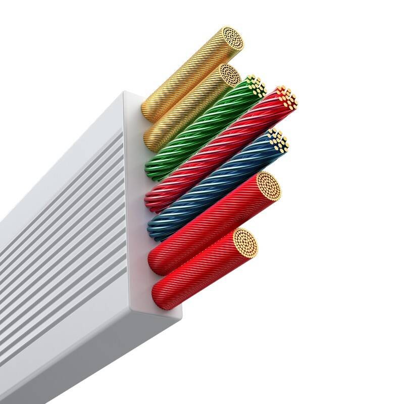 Baseus Free2Draw 3w1 USB-C / USB-C, Lightning, MicroUSB cable 100W 1.1m white