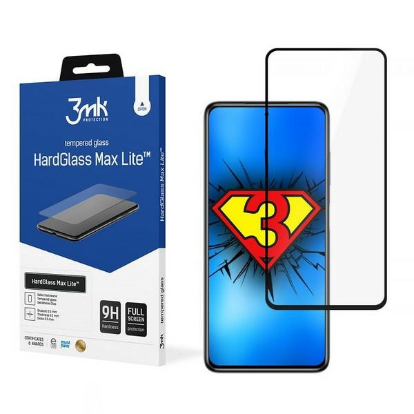 3MK HardGlass Max Lite Pocophone X3/Pro/NFC black