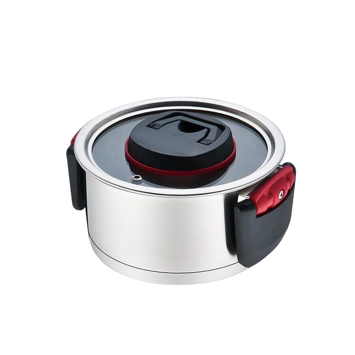 Casserole with Lid Feel Maestro  MR-3530-20 Red Black Steel Stainless steel Plastic Ø 20 cm 3,2 L