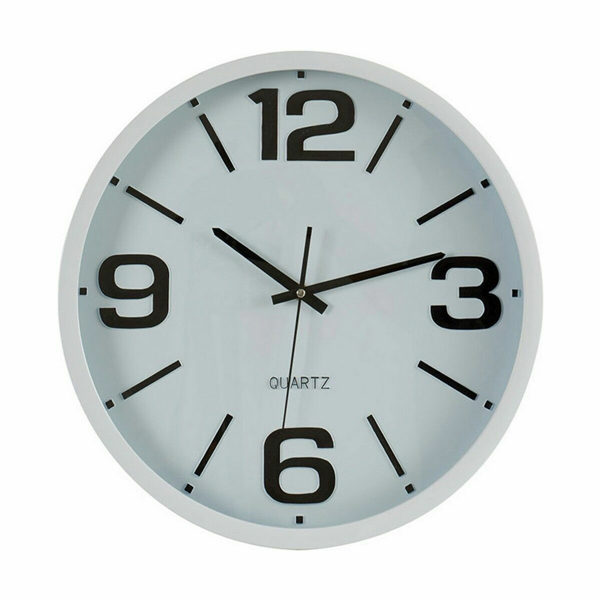 Wall Clock Crystal Plastic 40 x 5 x 40 cm (6 Units)
