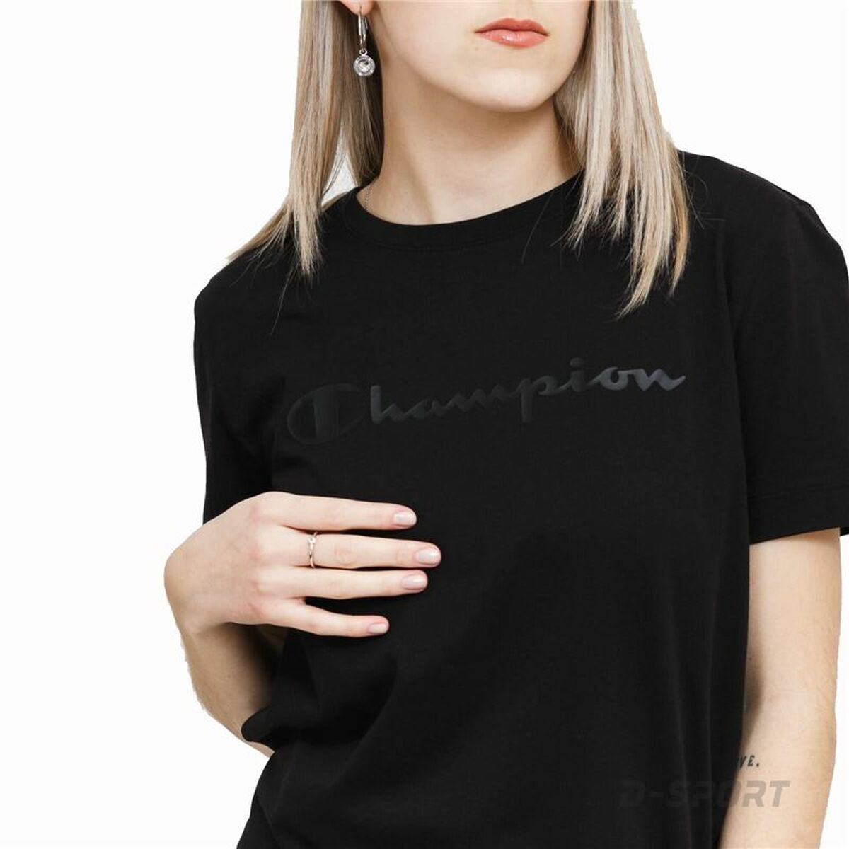 T-shirt Champion Crewneck  Black