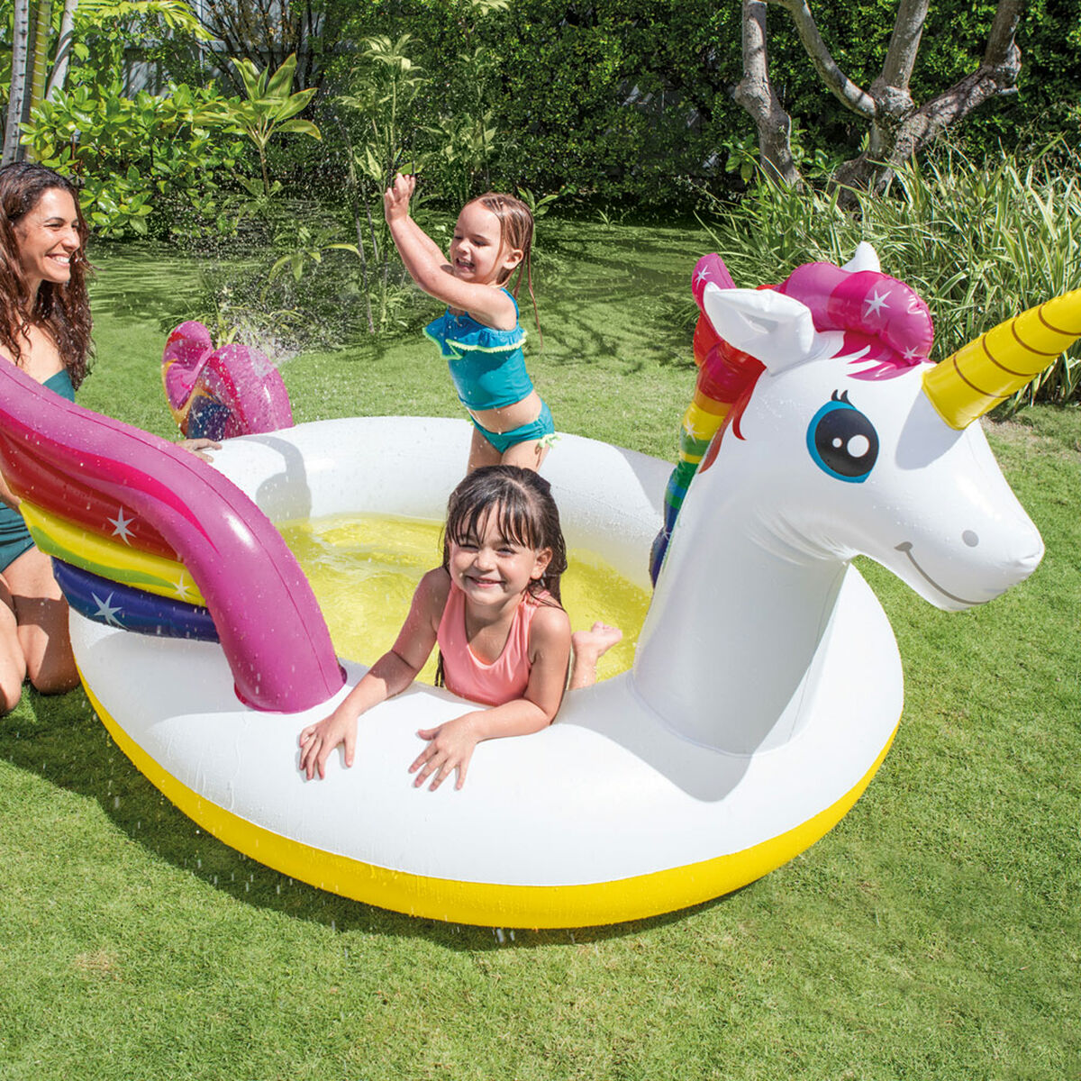 Inflatable Paddling Pool for Children Intex Unicorn 27,2 x 10,4 x 19,3 cm 151 L (4 Units)