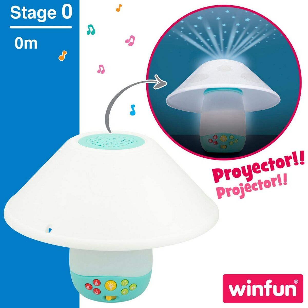 projektor przenośny Winfun 46 x 49 x 30 cm Plastikowy (2 Sztuk)