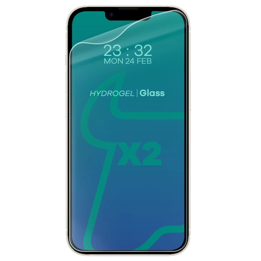 Bizon Glass Hydrogel Apple iPhone 14 / 13 / 13 Pro [2 PACK]