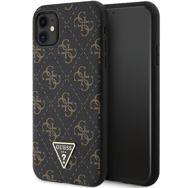 Guess GUHCN61PG4GPK Apple iPhone XR / 11 hardcase 4G Triangle Metal Logo black