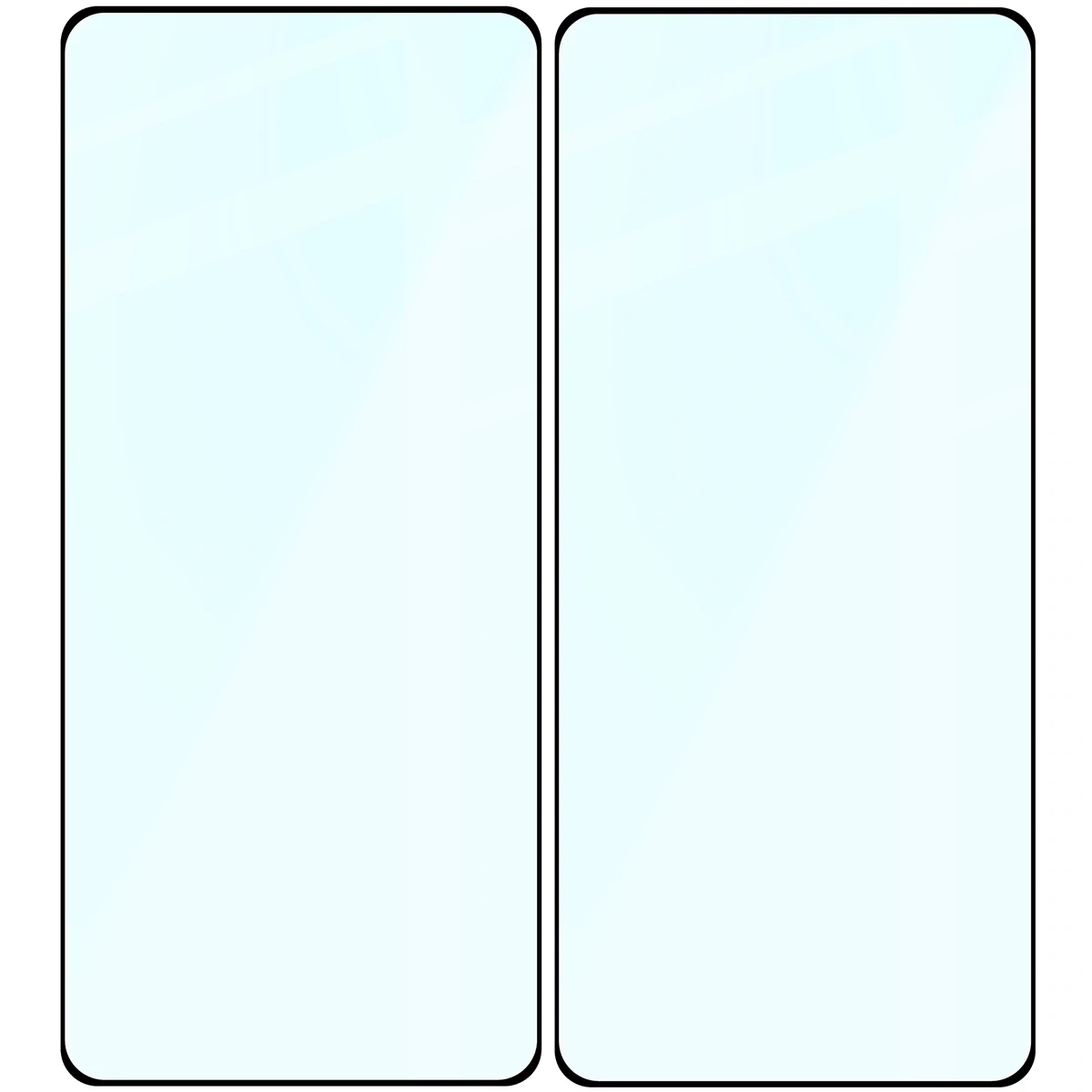 Szkło hartowane Bizon Glass Edge Duo do Xiaomi POCO X6 / M6 Pro 4G / Redmi Note 13 5G / 13 Pro 4G / 5G czarna ramka [2 PACK]