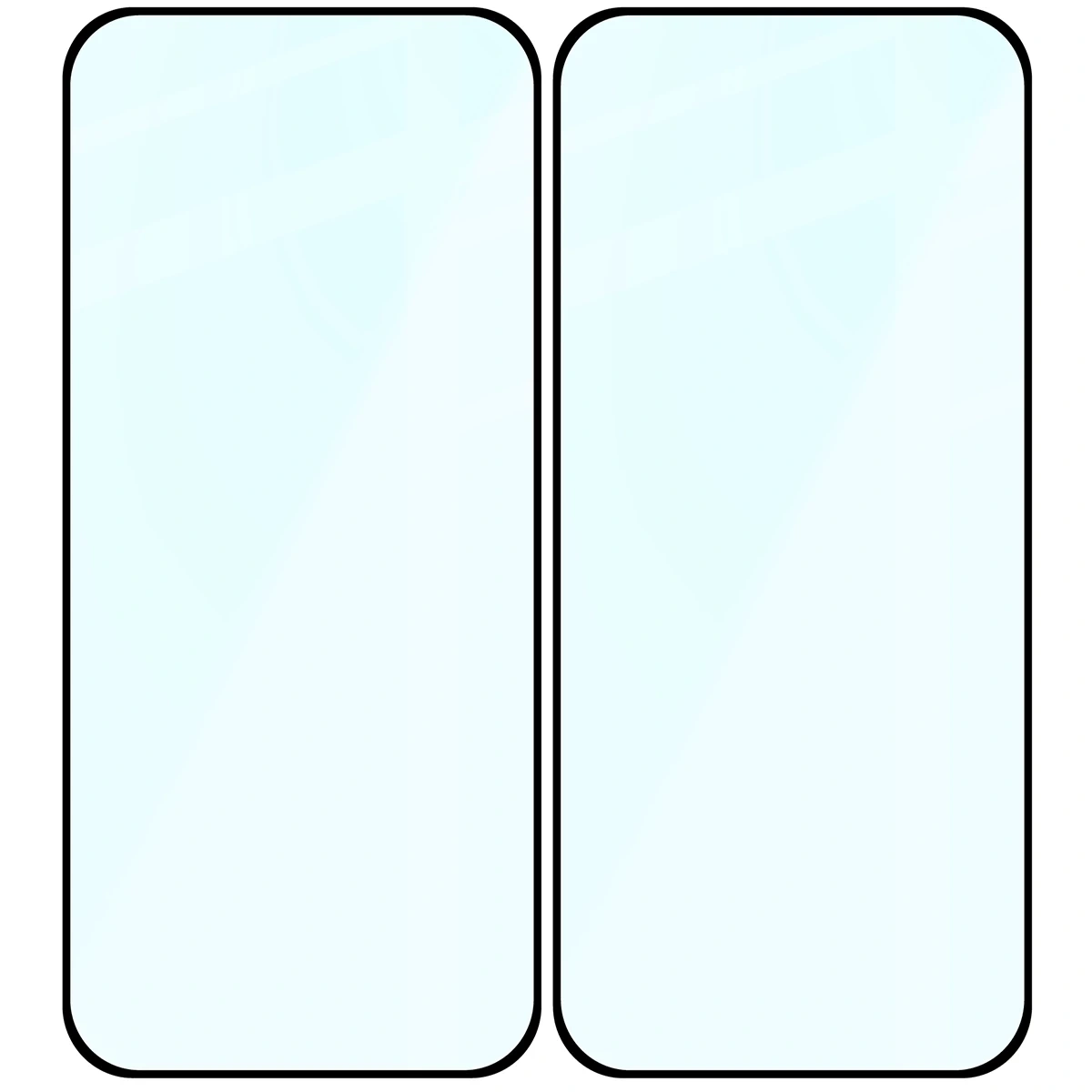 Szkło hartowane Bizon Glass Edge Duo do Google Pixel 10 / 10 Pro / 9 / 9 Pro czarna ramka [2 PACK]