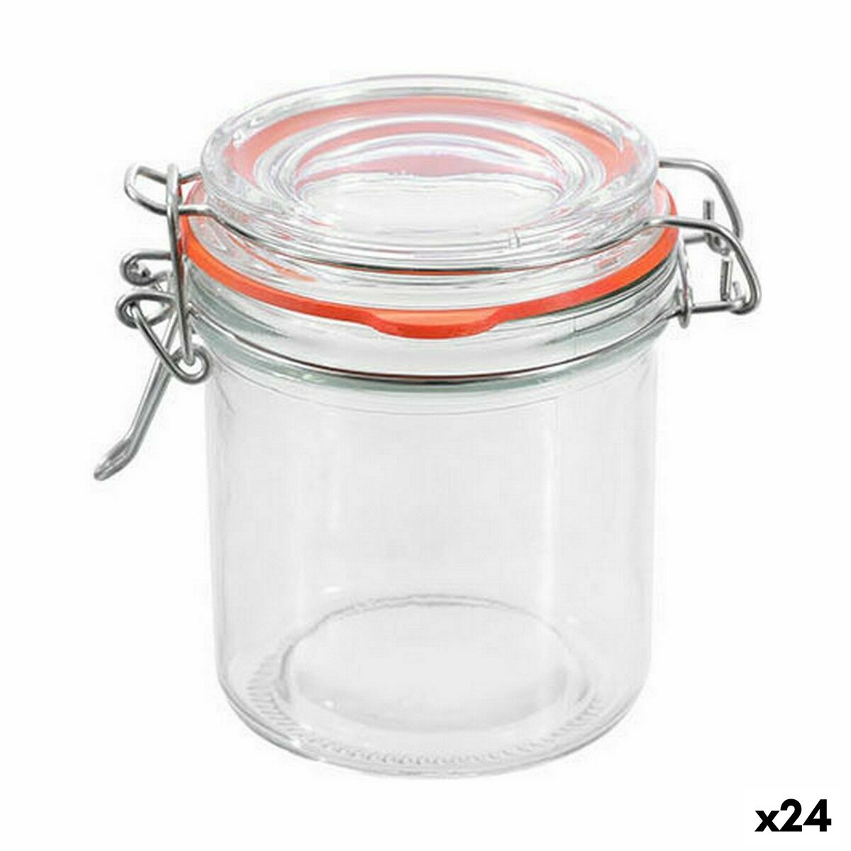 Jar La Mediterránea Hermetic Glass 250 ml (24 Units) Jar La Mediterránea Hermetic Glass 250 ml (24 Units)