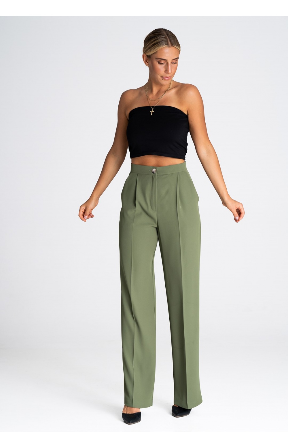  Trousers model 185076 Figl  green