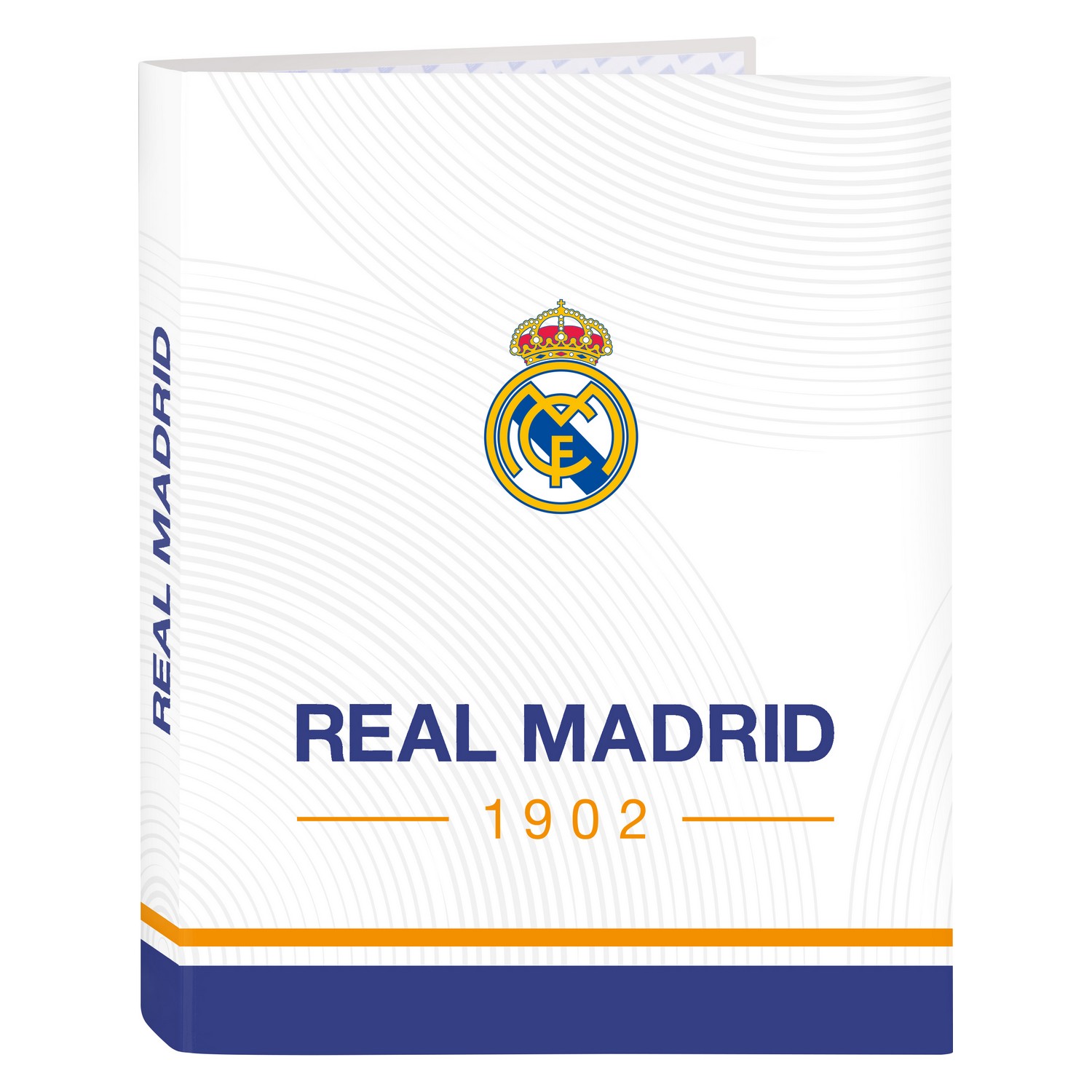 Ringbuch Real Madrid C.F. Blau Weiß A4 (26.5 x 33 x 4 cm)