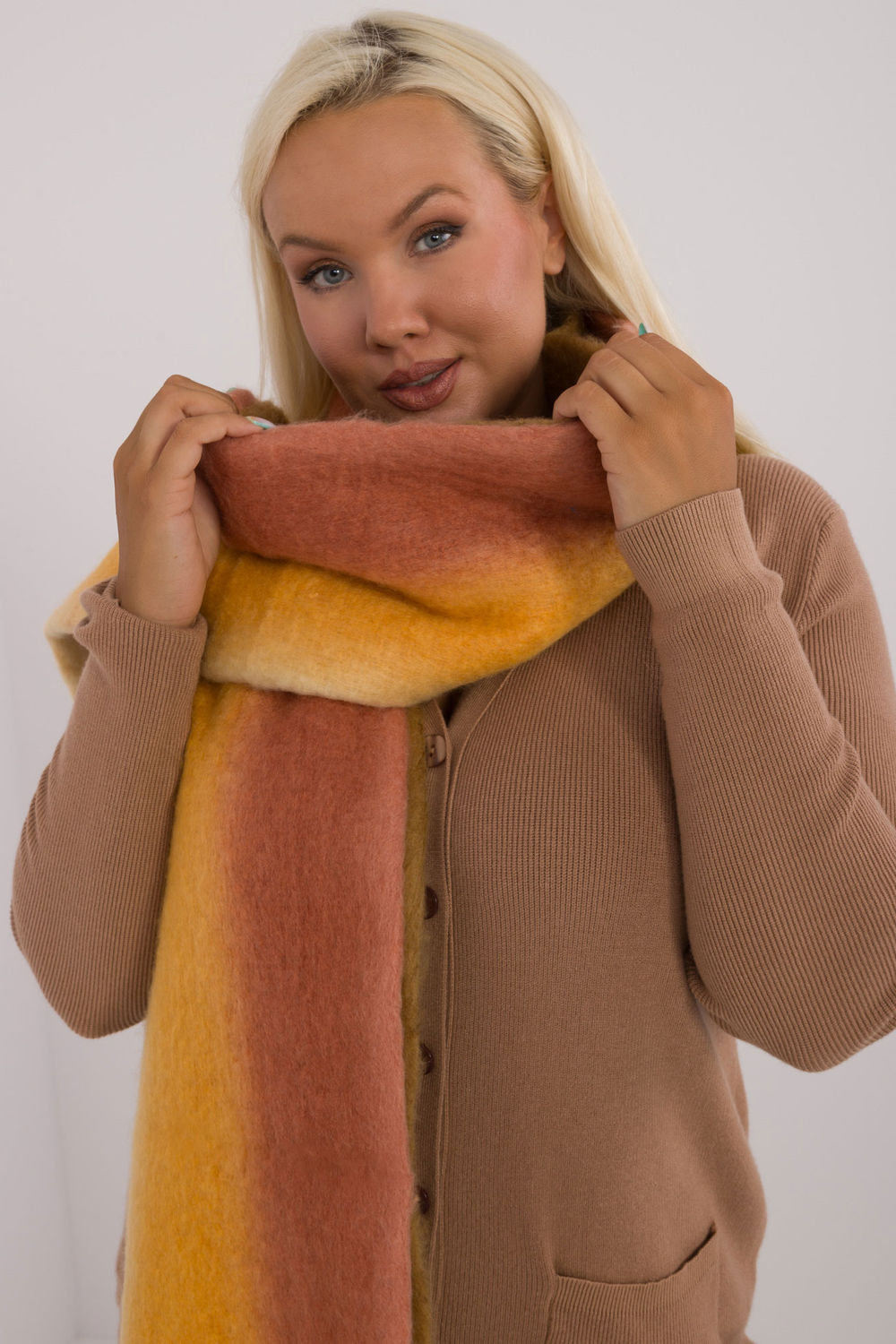  Shawl model 200284 AT  orange