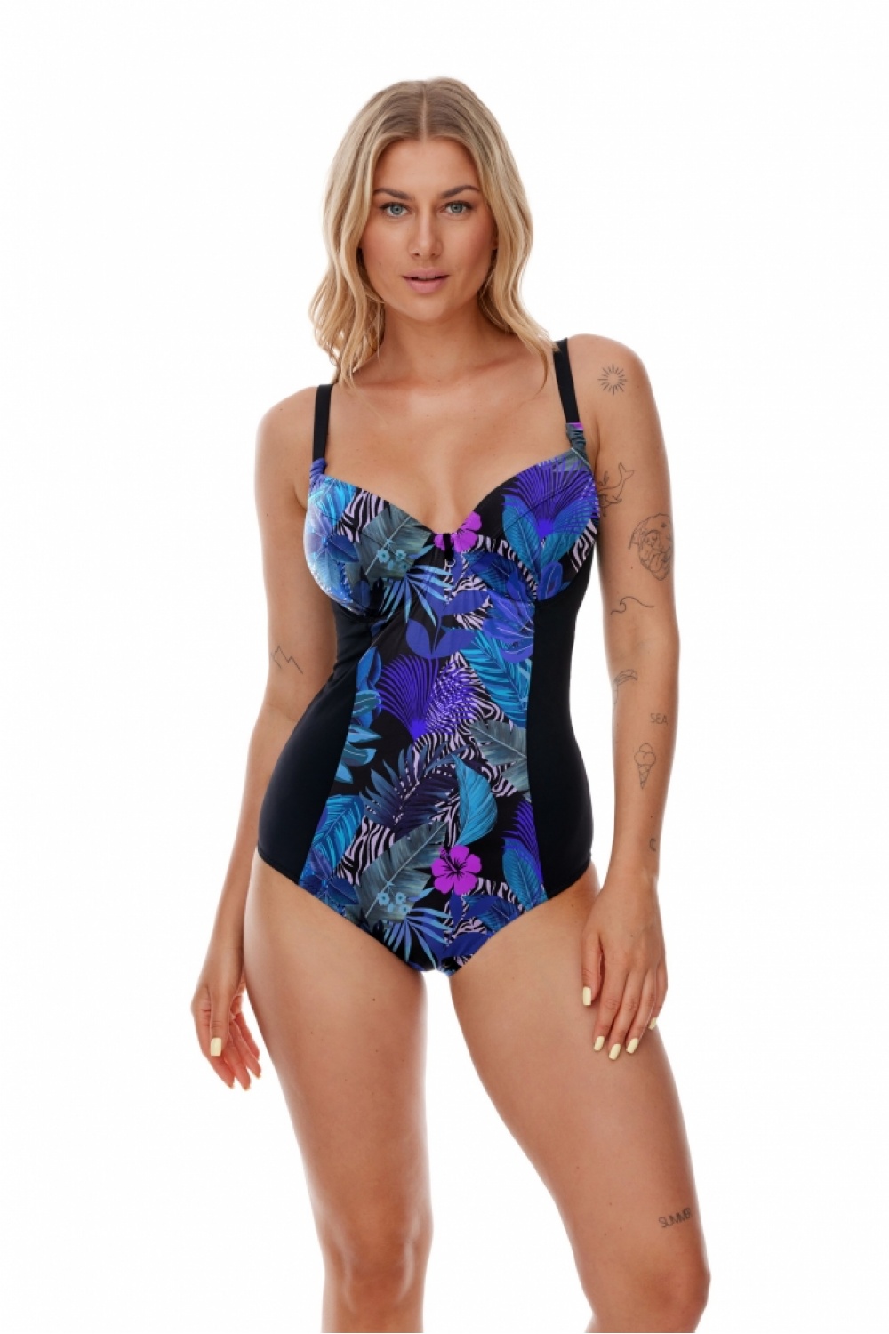 Swimsuit one piece model 177859 Lupo Line multicolor Ladies