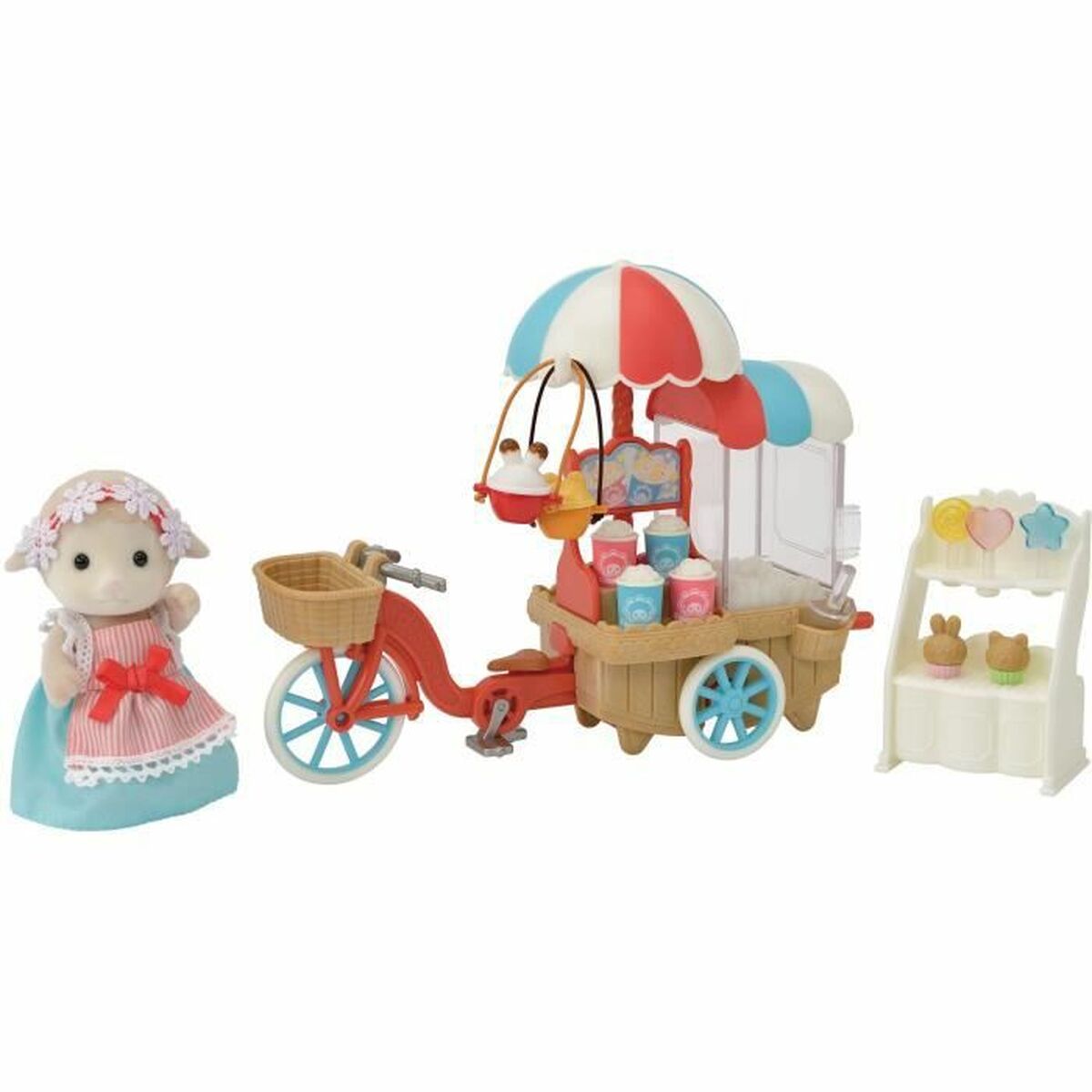 Doll Sylvanian Families Popcorn Delivery Trike Action Figure