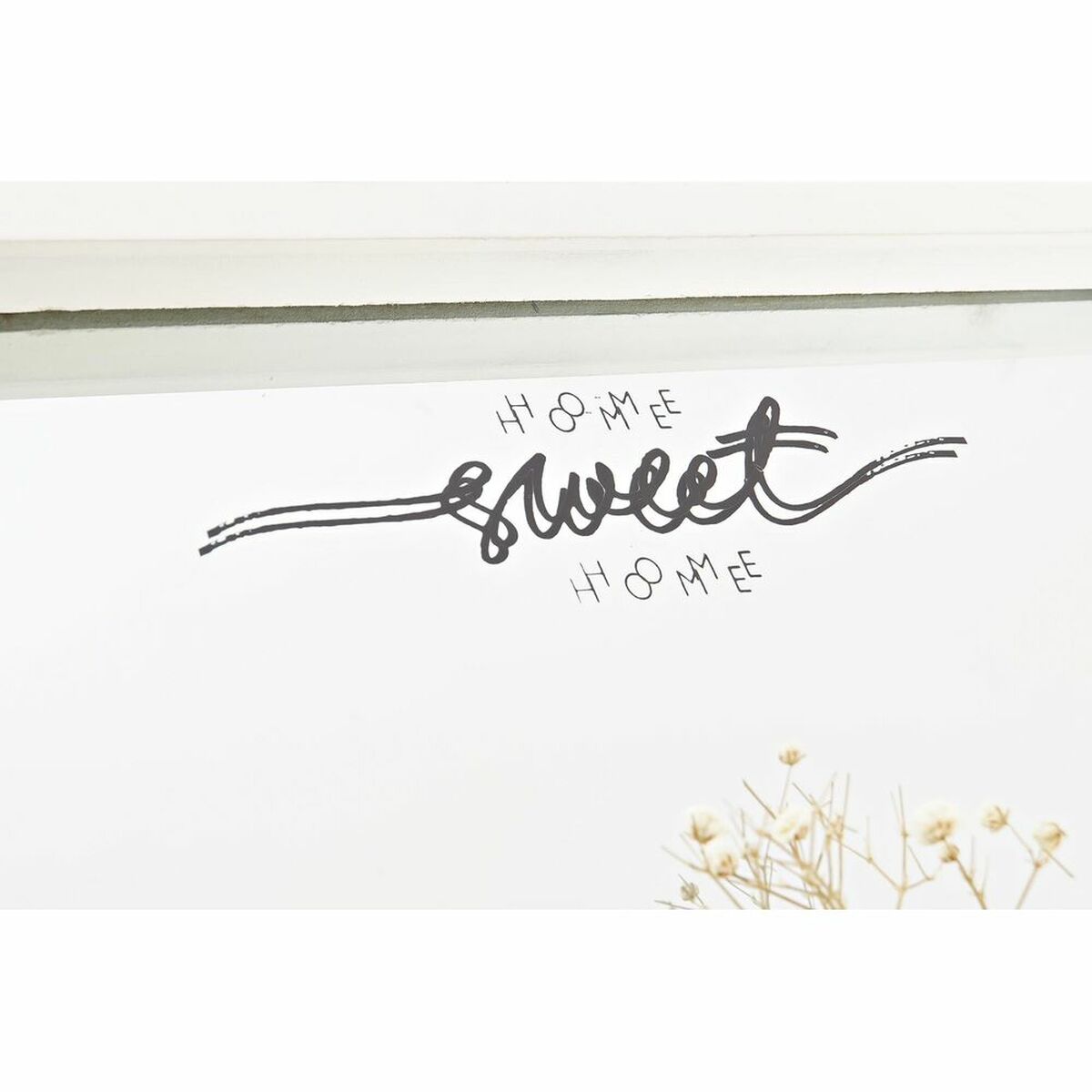 Wandspiegel DKD Home Decor Kristall natürlich Weiß 30 x 4 x 40 cm Holz MDF Cottage (2 Stück)