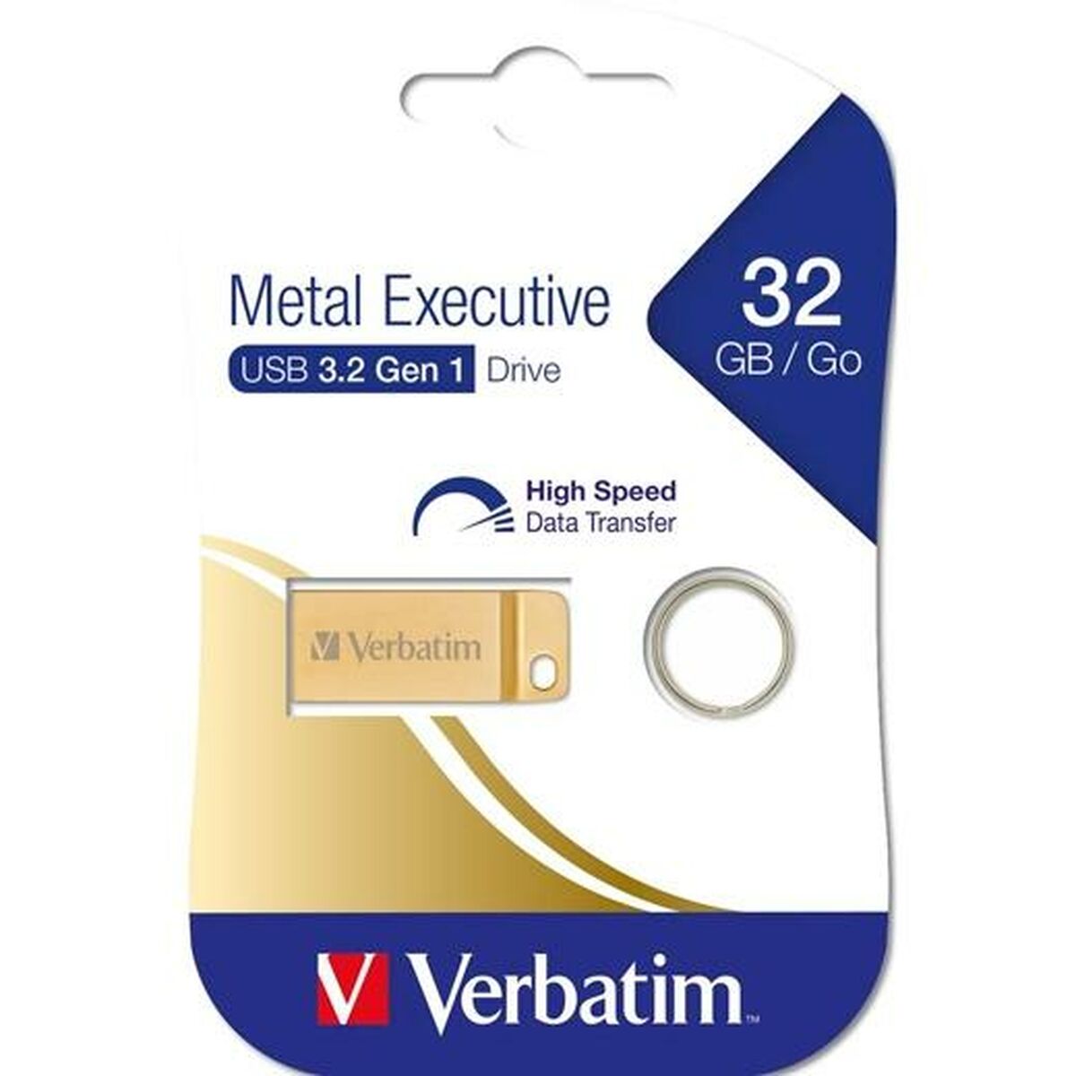 USB Pendrive Verbatim Executive Gold 32 GB