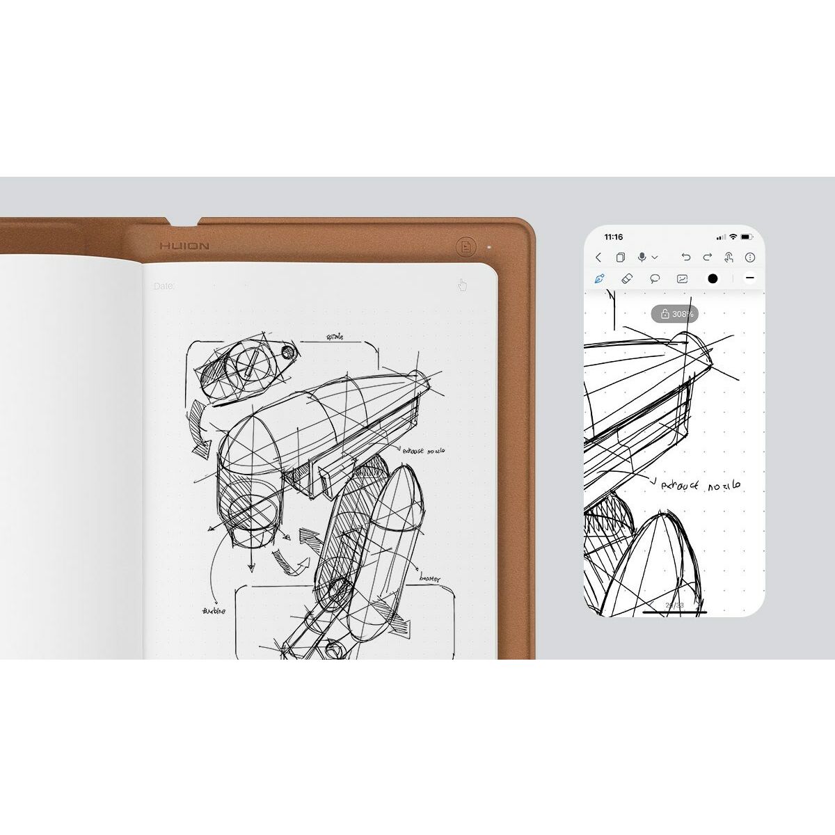 Huion Note X10 Graphics tablet 