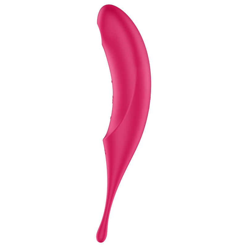 SATISFYER TWIRLING PRO AIR PULSE STIMULATOR & VIBRATOR - RED