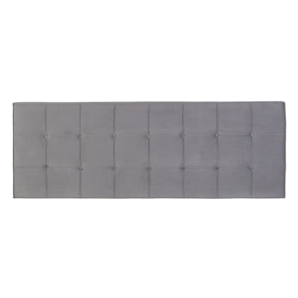 Headboard 180 x 7 x 64 cm Synthetic Fabric Grey