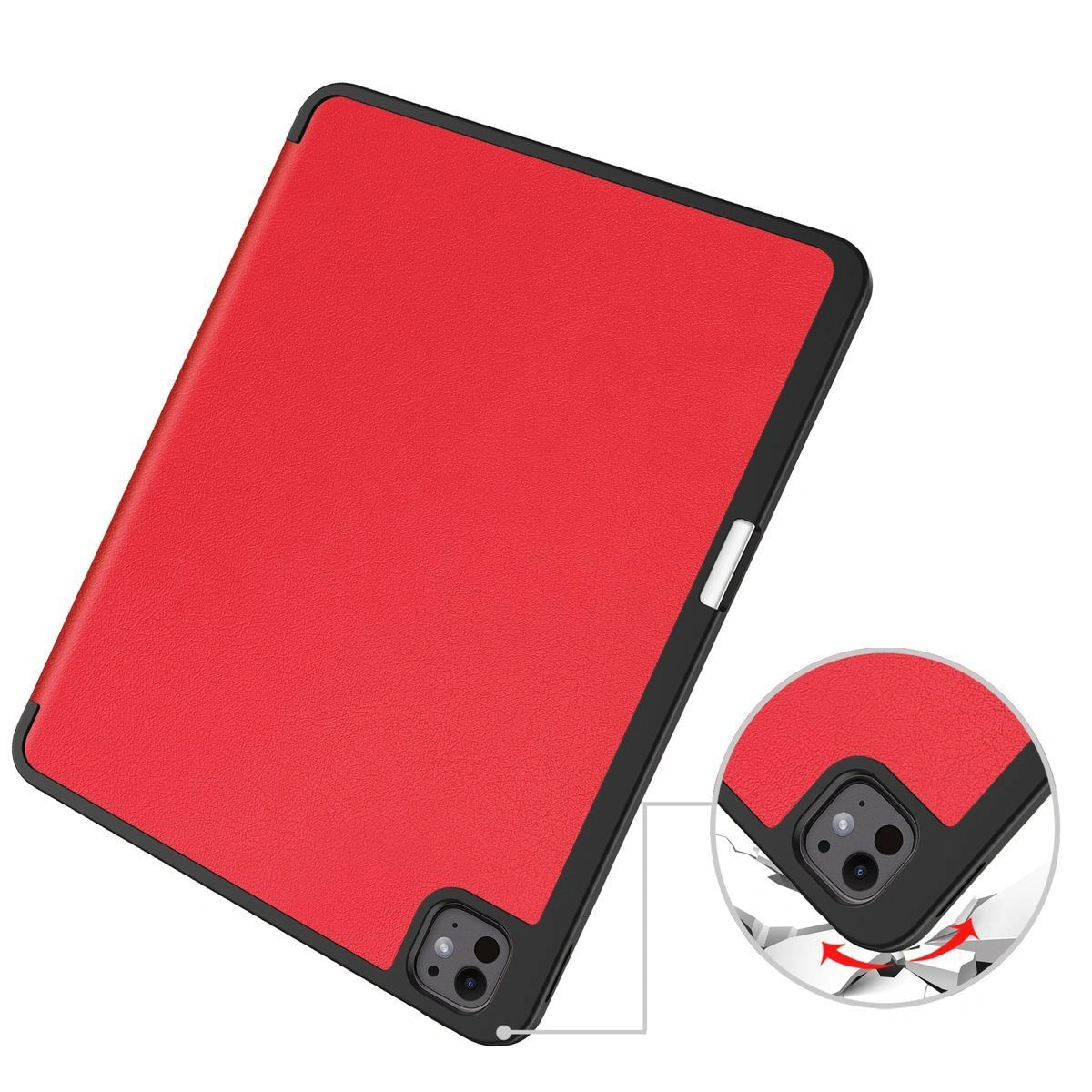 Bizon Case Tab Lizard Apple iPad Pro 13" 7 gen. 2024 red