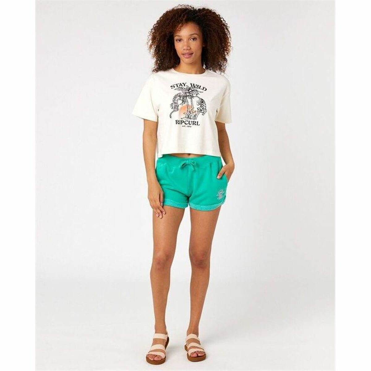 T-shirt Rip Curl Stay Wild  White