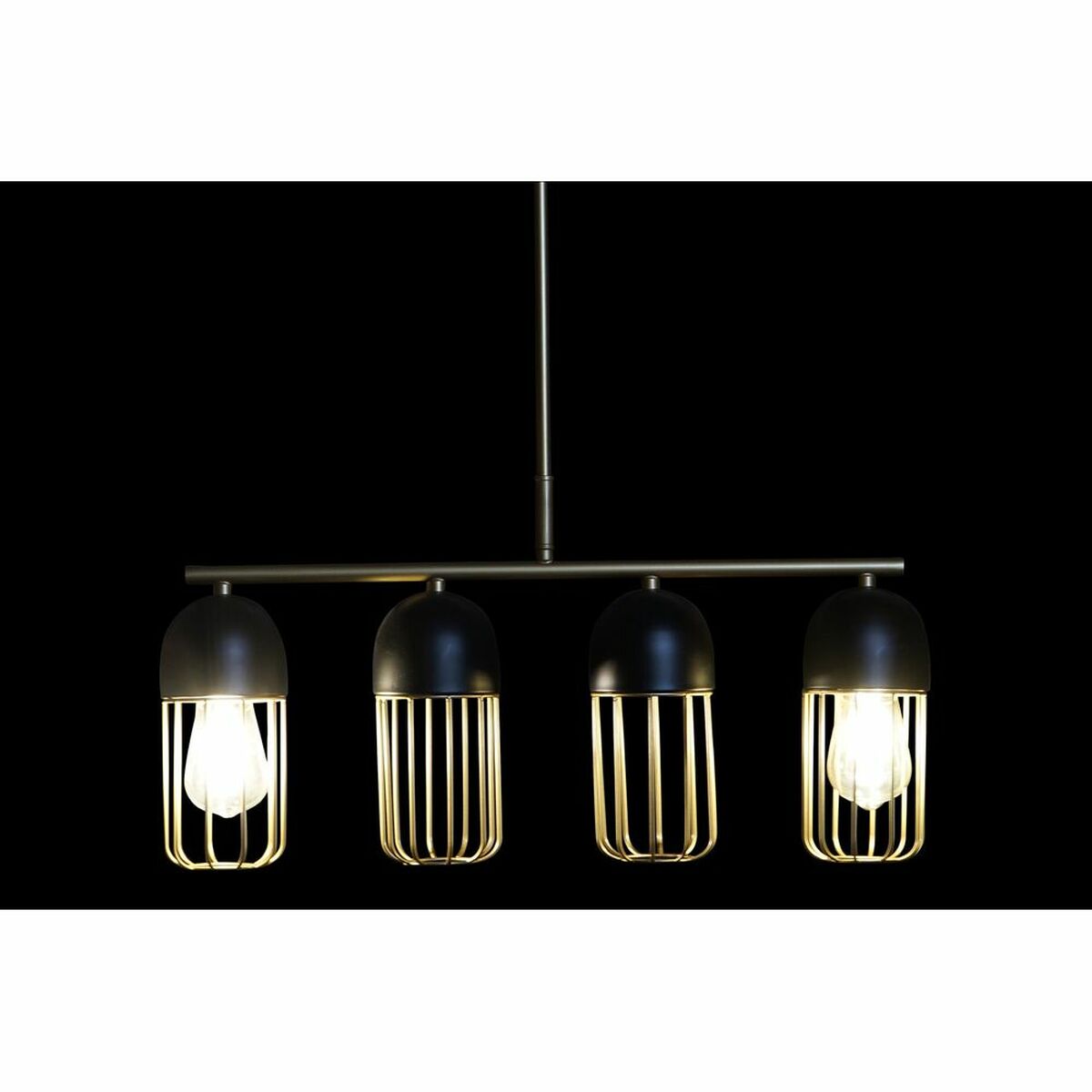 Ceiling Light DKD Home Decor Black Golden 220 V 50 W (60 x 11 x 26 cm)