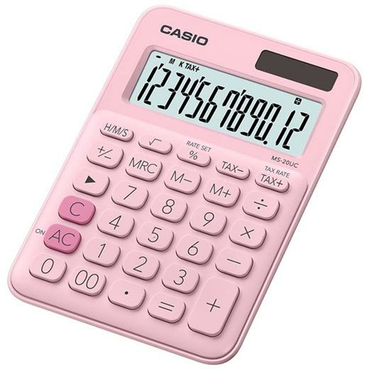 Calculator Casio MS-20UC-PK Pink Plastic