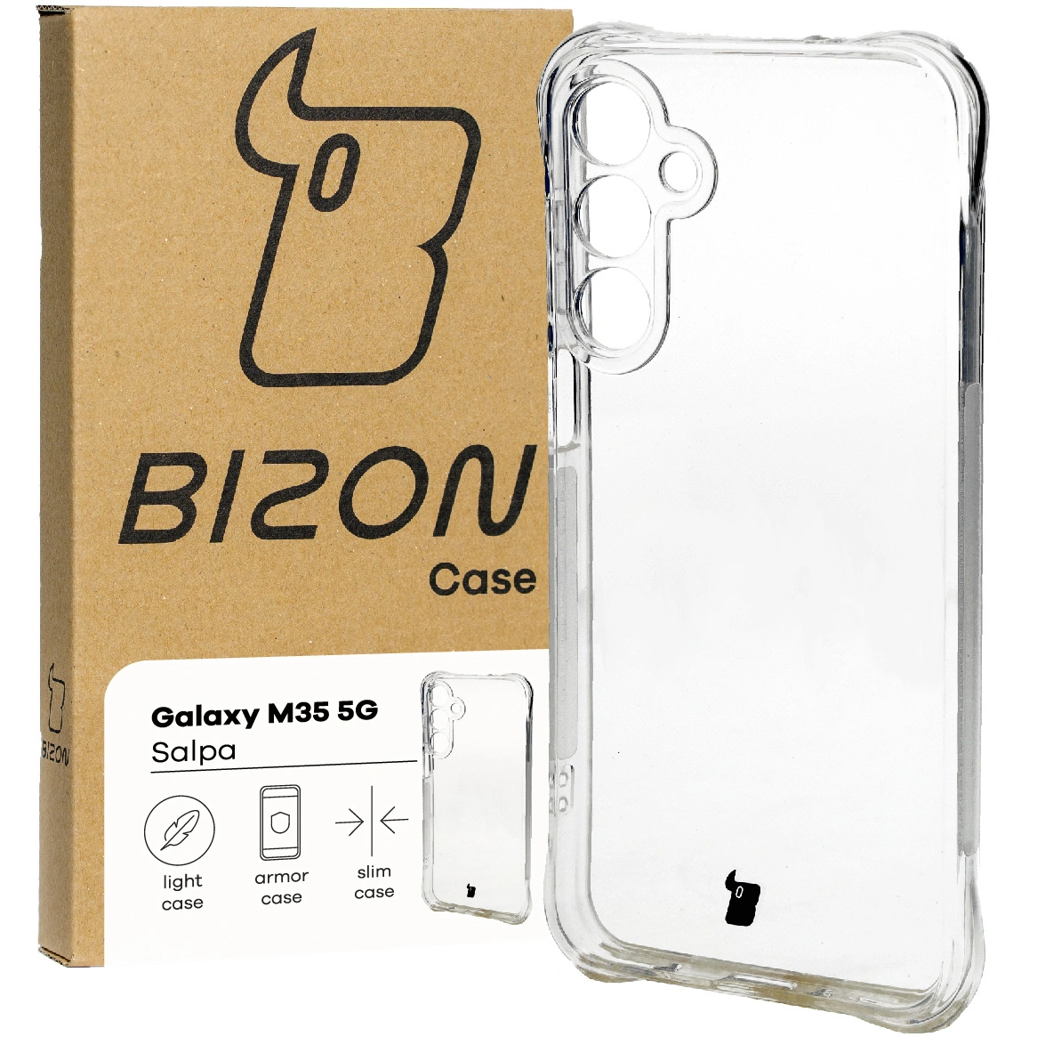 Bizon Case Salpa Samsung Galaxy M35 5G clear