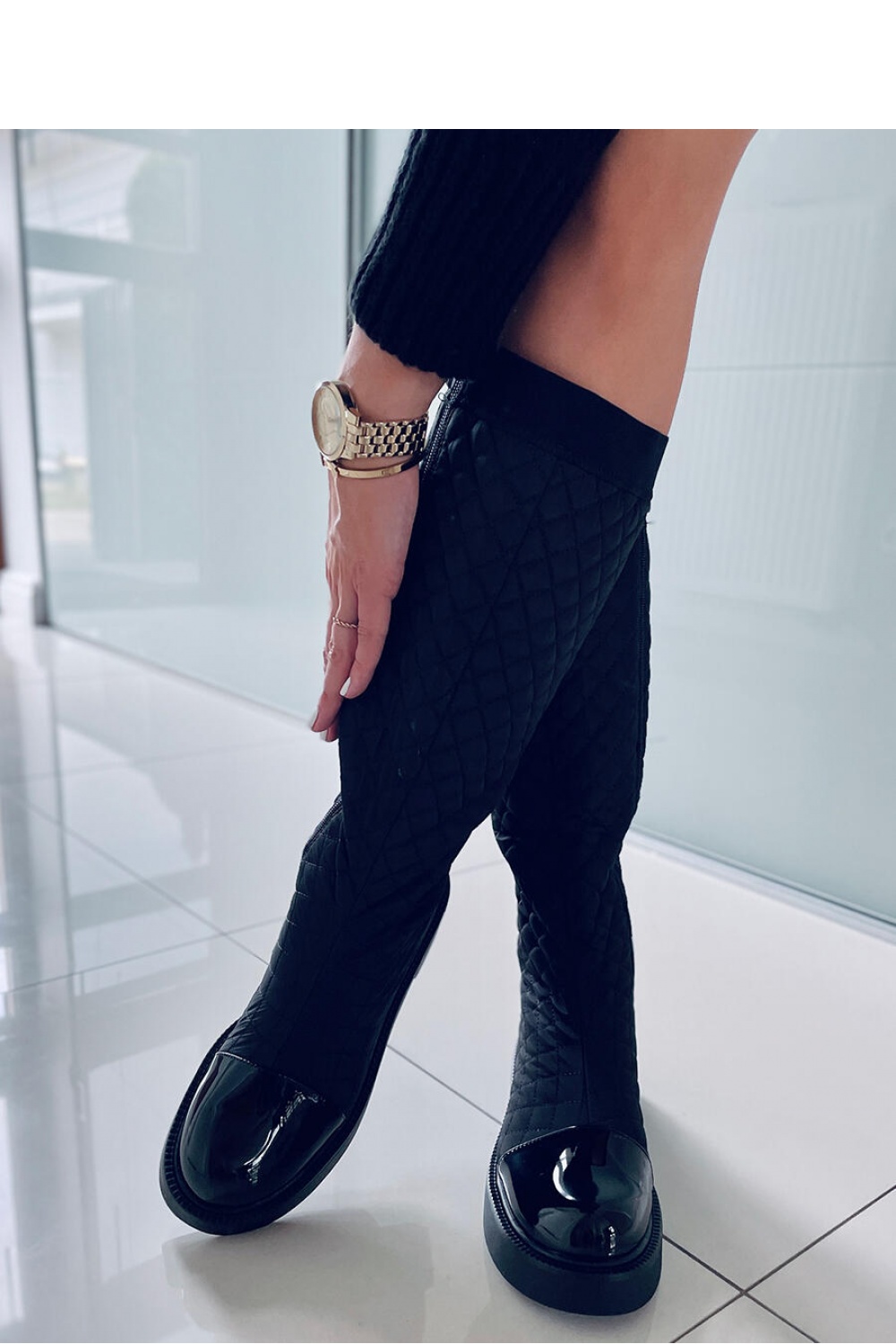 Offiziersstiefel model 172849 Inello schwarz Damen